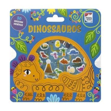 Imagem de Livro Com Adesivos Fofinhos: Dinossauros