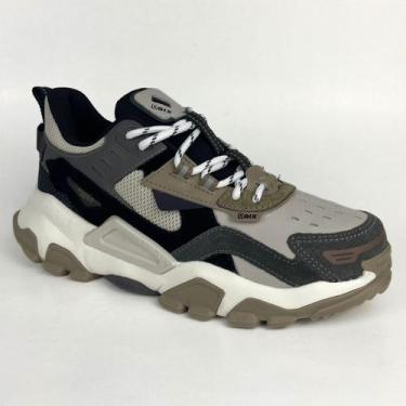 Imagem de Tênis Qix Trek Bege Grafite, 44, Bege, Grafite