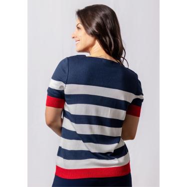 Imagem de Blusa m/c Pau a Pique Modal Azul Marinho