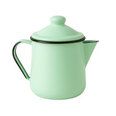 Imagem de Leiteira Tradicional 12 Esmaltada Marmorizada Verde Água - 1.1L - Ewel