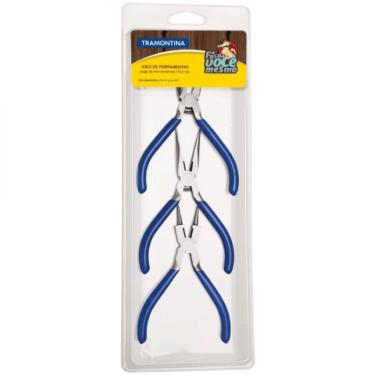 Imagem de Jogo de Alicates para Bijuteria Tramontina 3 peças