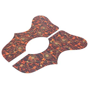 Imagem de RiToEasysports Guitarra Antiskretch para Proteção - Pickguard de Plástico Rígido para Instrumentos de Cordas Fácil de Instalar 2 Conjuntos de 2 (Marrom)
