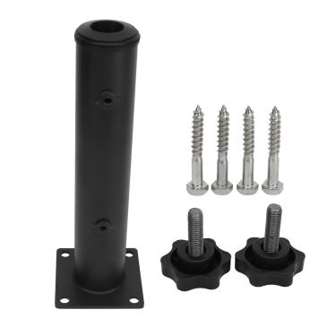 Imagem de Suporte para guarda-chuva, bandeira, suporte de base, ajustável, suporte de guarda-chuva de mesa, estrutura de aço inoxidável resistente, para jardim, quintal, varanda, pátio, uso ao ar livre