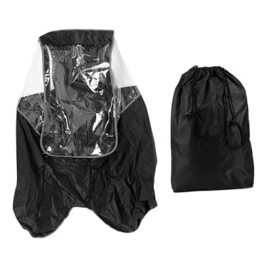 Imagem de Aymzbd Capa de Chuva para Banco Traseiro de Bicicleta, Equipamento de Ciclismo com Janela Transparente, Acessório Prático Portátil Premium,