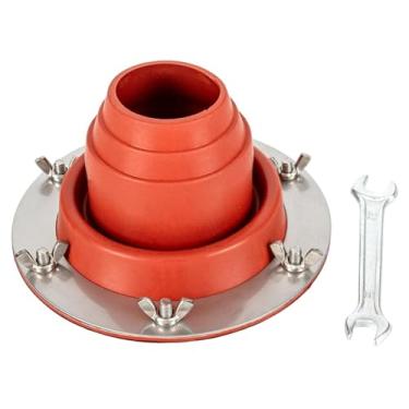 Imagem de Dynwave Anel de proteção anti-escaldante para fogão, barraca de silicone, ventilação de teto, anel de proteção anti-escaldante para fogão quente, acampamento, Laranja