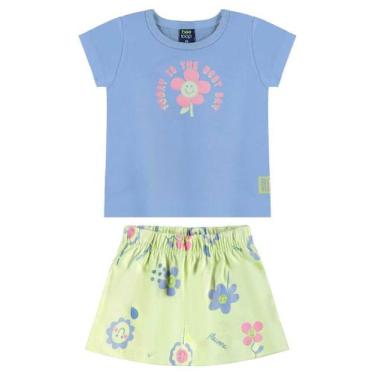 Imagem de Conjunto com Blusa e Short-Saia Bee Loop, Azul, 3