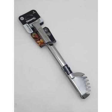 Imagem de Pegador Universal, Massas, Saladas, Churrasco, Ayr Fryer, Aço Inox, 29 cm, Linha Premium, Utensílio Universal para Cozinha