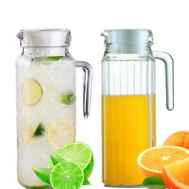 Imagem de Jarras Rubi de Vidro para Porta de Geladeira 1,1 Litros com Tampa(2)