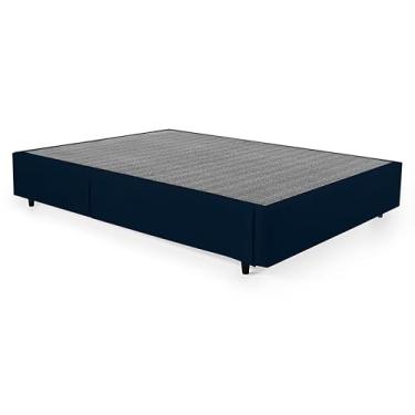 Imagem de Base para Cama Box Viúva Guldi com Guarda Objetos Azul
