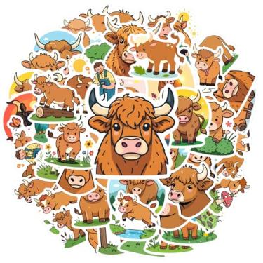 Imagem de 50 peças de adesivos de animais de fazenda, animais de fazenda, natureza, brinquedos, materiais escolares, decalques para guitarra, faça você mesmo, bicicleta, skate, laptop, bagagem, decoração