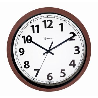 Imagem de Relógio De Parede Herweg Ref: 6703-340 Alumínio Bordô