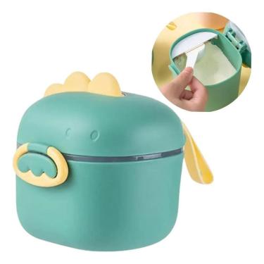 Imagem de 2X Porta Leite Em Pó Dosador Bebê Pote Dosador Colher Mamade