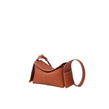 Imagem de Bolsa tiracolo de couro mini Eaves, bolsa quadrada pequena retrô para mulheres, bolsa de ombro diária de couro genuíno macio, Bolsa Eave (cor tangli)