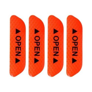 Imagem de Adesivos Refletivos Para Portas De Carro Fita De Advertência De Segura