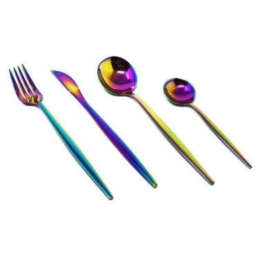 Imagem de Jogo de talheres inox preto 16pcs - Royal Norfolk