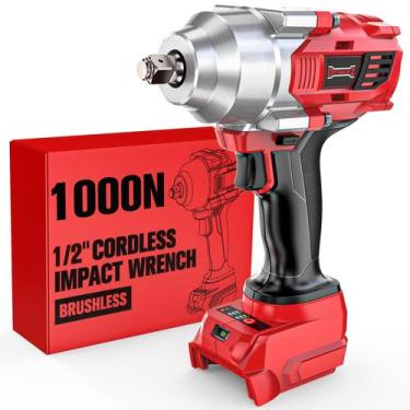 Imagem de Chave de impacto sem fio DIYToolifz 1/2" 1000N.m sem escova