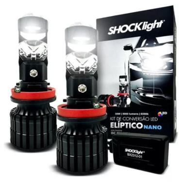 Imagem de Kit Conversao Led Eliptico H11 Shockligth 6500k 12v 5000lm