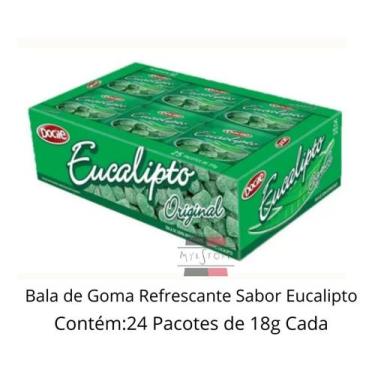 Imagem de Bala De Goma Eucalipto Docile 24x18g