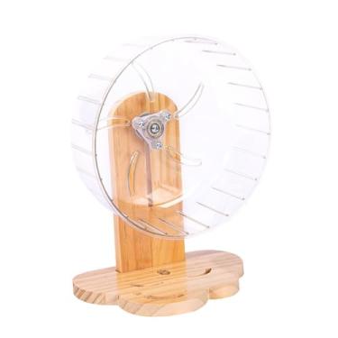 Imagem de Fenteer Rodas de exercício de hamster acessórios de gaiola redonda silenciosa, para pequenos animais gerbils anões