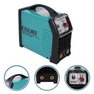 Imagem de Máquina Solda Portátil Inversora Bivolt 200A Amperes Mma Tig Dc Balmer