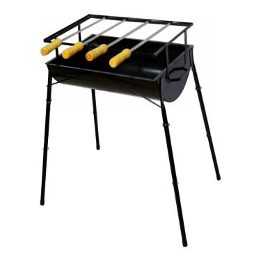 Imagem de Churrasqueira Praia Campo Com Pé Aço 4 Espeto Ab 75X44X30Cm