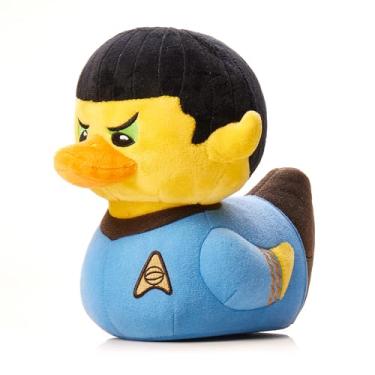 Imagem de TUBBZ Spock Pelúcia de pato de borracha colecionável – Mercadoria oficial de Star Trek – Brinquedo macio retrô de ficção científica para TV e filmes