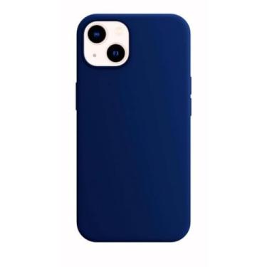 Imagem de Capinhas de Silicone Compativel Com Iphone Case Aveludada Premium Todos os Modelos (Azul-Marinho, IP-12)