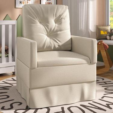 Imagem de Poltrona De Amamentação Com Balanço Multimóveis Ex4000 Bege Bege