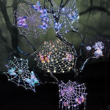 Imagem de Conjunto de 40 peças de adesivos de aranha para scrapbooking, adesivos de teia de aranha coloridos transparentes para adultos e crianças, suprimentos para álbuns de recortes, agenda de balas, notebook
