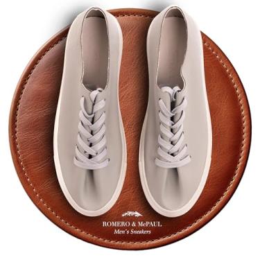 Imagem de Tênis masculino casual Malba | Tênis com alças intercambiáveis | Sapatos confortáveis | Romero e MC Paul, Cinza, 41