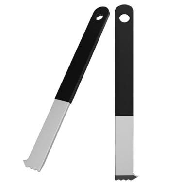 Imagem de LUMINFLY Pacote com 2 extrator de pavimentação, ferramenta para extrator de ervas daninhas resistente, com remoção de ferramenta de borda serrilhada, para remover pavimentadoras fixas ideais