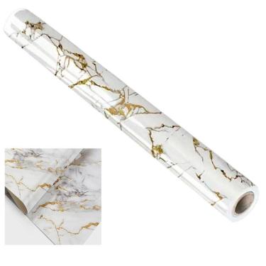 Imagem de Papel De Parede Autocolante Adesivo Flexivel Marmore Obra Reforma Construçao Reparo Casa Moveis Envelopamento
