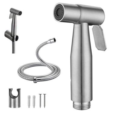 Imagem de Ducha Higienica Chuveirinho Banheiro Lavabo Higienizaçao Limpeza Mangueira Flexivel Spray Acessorio Resistente