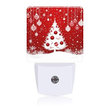 Imagem de Luz noturna de árvore de Natal conectada à parede, lâmpada de LED, luzes economizadoras de energia para homens e mulheres, lâmpada para quarto, banheiro, corredor