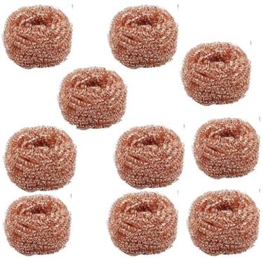 Imagem de kit 10 Esponjas Metalicas para Limpar ponta de Ferro Solda e estação de solda