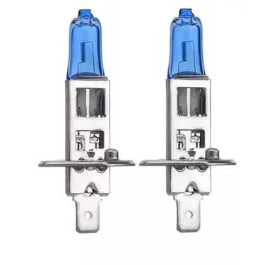 Imagem de Lâmpada de farol halógena H1 12V 55W, 3500K branco quente, baixa temperatura de cor, para faróis de carro, 2 peças