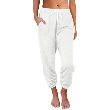 Imagem de Calça de moletom AUTOMET Resort Wear 2025  branca tamanho L