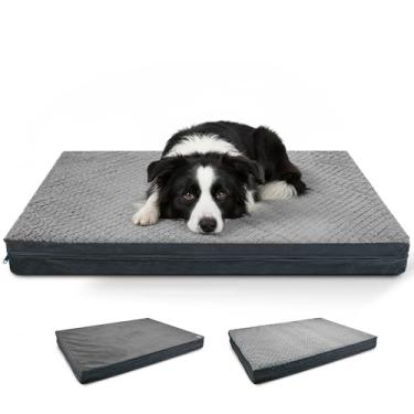 Imagem de Sytopia XL Cama lavável indestrutível para cães grandes, cinza escuro