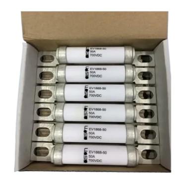 Imagem de 1 fusível EV1868-50 50A EV1868-80 700VDC EV1868V8-100 100A 800VDC EV3030-200 200A EV3030-300 200VDC (EV3030-300 2000 VDC)