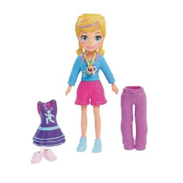 Imagem de Boneca Polly Pocket Jogadora De Futebol Mattel Gbl98