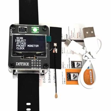 Imagem de MotiveTech Deauther Smart Watch Testing Networks LED Display Protection Educational Tool Development Board for Developers Office