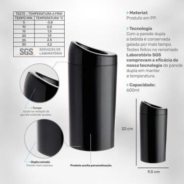 Imagem de Porta Garrafa Térmico Camisinha Para Cerveja 600ml Kit 6pçs - NEOPLAS,