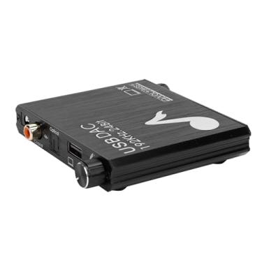 Imagem de KIMISS Conversor de áudio Digital para Analógico AY107 DAC - Conector Coaxial e óptico para Fone de Ouvido de 3,5 Mm, Com Controle de Volume e Ajuste de Graves para Qualidade de Som Aprimorada