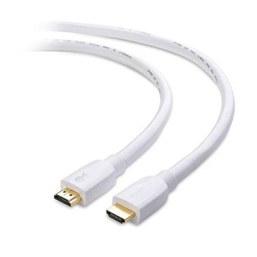 Imagem de Cabo HDMI certificado premium Cable Matters (cabo HDMI premium) com suporte 4K HDR, Branco, 15 ft