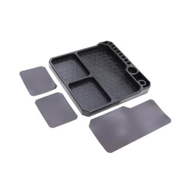 Imagem de oshhni Bandeja organizadora de silicone para ferramentas e peças de caminhões e carros em escala 1/18 1/24.