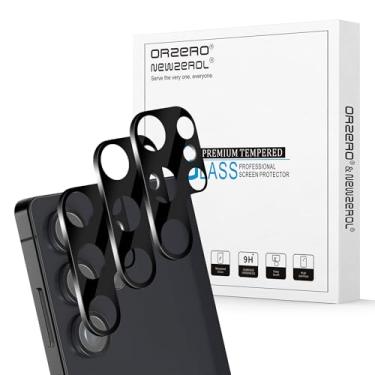 Imagem de Orzero (Pacote com 3) Protetor de Lente de Câmera Compatível com Samsung Galaxy S25 Ultra, Protetor de Cámera Vidro Temperado 9H Recortes de Câmera Precisos Antiarranhões Não Afeta Fotos Noturnas e