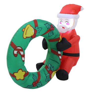 Imagem de GOWENIC Natal Inflável Papai, Ventosas Inflável Escalada Janela Santa Grinalda Com Luzes Led, para Festa de Natal, Casa, Gramado (#11)