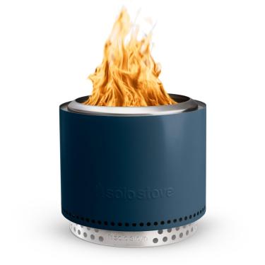 Imagem de Solo Stove Bonfire 2.0 com suporte, fogueira sem fumaça | Lareira a lenha com cinzeiro removível, fogueira portátil ao ar livre para acampamento, aço inoxidável, A: 42,5 cm x diâmetro: 49,5 cm, 11,3 kg, cor: água