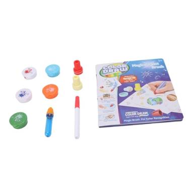 Imagem de RiToEasysports Conjunto de Pintura Infantil Com Pincéis que Mudam de Cor, Kit de Arte de Desenho Infantil de Plástico para Crianças, Marcadores Laváveis ​​interativos e Pincéis de Ponta Macia para Atividades Em Sala de Aula ou Festas