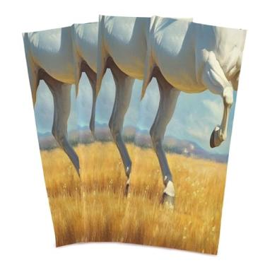 Imagem de xigua Conjunto de 6 panos de prato de cozinha galopantes, macios e altamente absorventes de secagem rápida para limpeza de pratos e limpeza manual, 71 x 45 cm